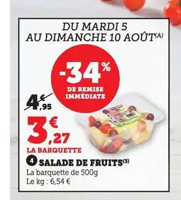 Hyper U Salade de fruits offre