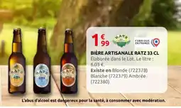Rural Master RATZ Bière artisanale offre