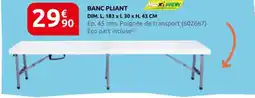 Rural Master Banc pliant offre