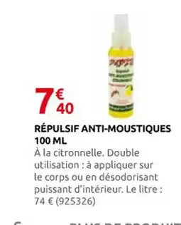 Rural Master Répulsif anti-moustiques offre