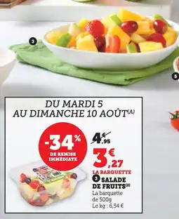 Super U Salade de fruits offre