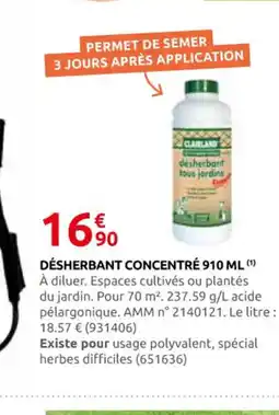 Rural Master Désherbant concentré offre