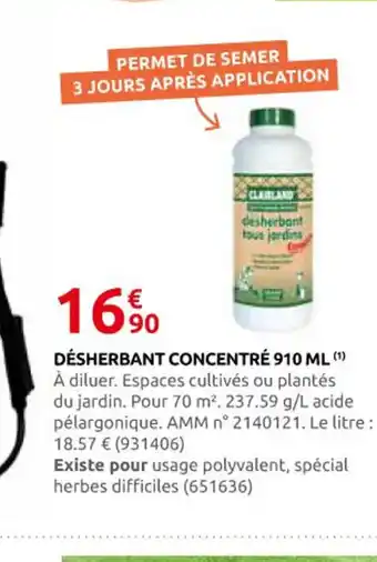 Rural Master Désherbant concentré offre