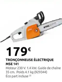 Rural Master Tronçonneuse électrique mse 141 offre