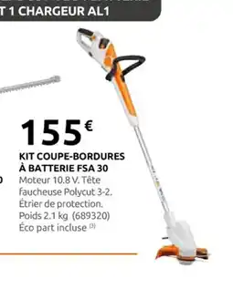Rural Master Kit coupe-bordures à batterie fsa 30 offre