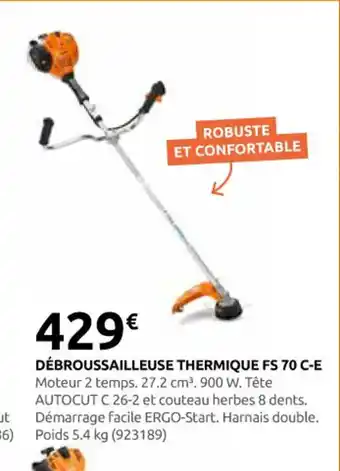 Rural Master Débroussailleuse thermique fs 70 c-e offre