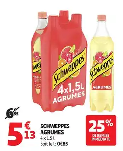Auchan Schweppes agrumes offre