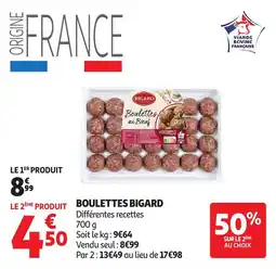 Auchan Boulettes bigard offre