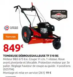 Rural Master Tondeuse débroussailleuse TF 510 BS offre