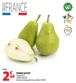 Auchan Poires guyot offre