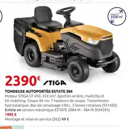 Rural Master Tondeuse autoportée estate 384 offre