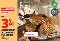 Auchan 6 chaussons aux pommes pur beurre offre