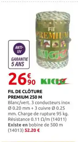 Rural Master Fil de clôture premium offre