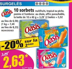 Norma Oasis 10 sorbets offre