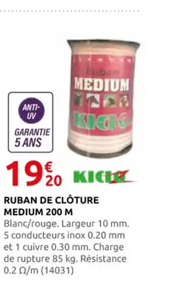 Rural Master Ruban de clôture medium 200 m offre