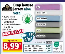 Norma Drap housse jersey aloe vera offre