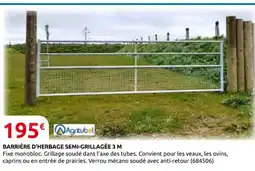 Rural Master Barrière d'herbage semi-grillagée 3 m offre
