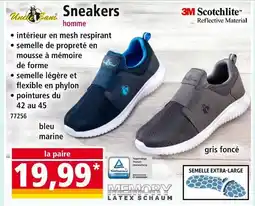 Norma Uncle Sam Sneakers homme bleu marine offre