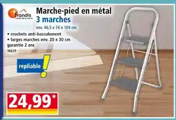 Norma Frandis Marche-pied en métal 3 marches offre
