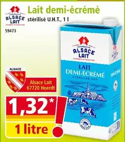 Norma Alsace Lait Lait demi-écrémé offre