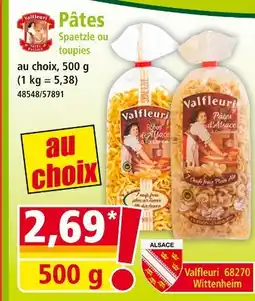 Norma Valfleuri Pâtes offre