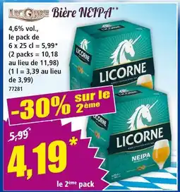 Norma LICORNE Bière neipa offre