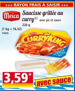Norma MICA Saucisse grillée au curry offre