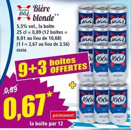 Norma 1664 Bière blonde offre