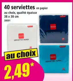 Norma RIMON 40 serviettes offre