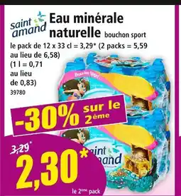 Norma SAINT AMAND Eau minérale naturelle offre