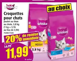Norma WHISKAS Croquettes pour chats offre