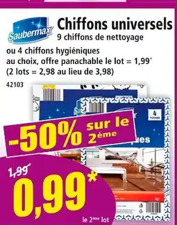 Norma Saubermax Chiffons universels offre