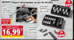 Norma KRAFT Cliquet télescopique ou jeu de douilles offre