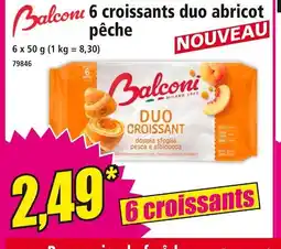 Norma BALCONI 6 croissants duo abricot pêche offre