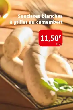 Colruyt Saucisses blanches à griller au camembert offre