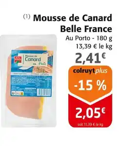 Colruyt Belle France Mousse de Canard offre
