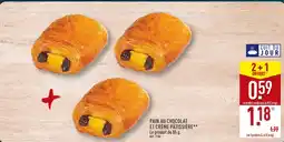 ALDI Pain au chocolat et crème pâtissière offre