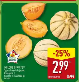 ALDI Melons 3 fruits offre