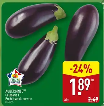 ALDI Aubergines offre