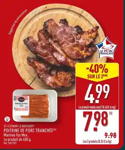 ALDI ST-CLÉMENT LE BOUCHER POITRINE DE PORC TRANCHÉE offre