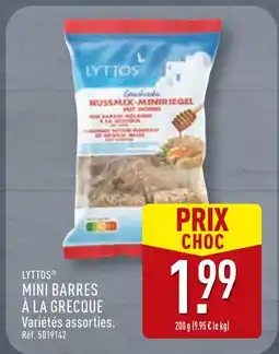 ALDI LYTTOS Mini barres à la grecque offre
