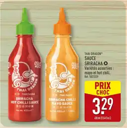 ALDI Thai Dragon Sriracha hot chilli sauce offre