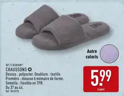 ALDI UP 2 FASHION Chaussons offre