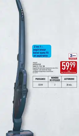 ALDI AMBIANO Aspirateur sans fil 2 en 1 offre