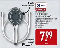 ALDI HOME CREATION Kit de douche multifonction offre