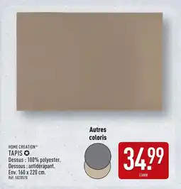 ALDI HOME CREATION TAPIS offre