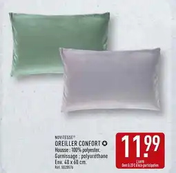 ALDI NOVITESSE OREILLER CONFORT offre