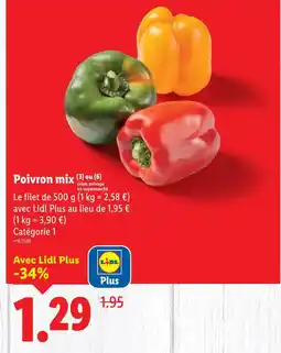 Lidl Poivron mix offre