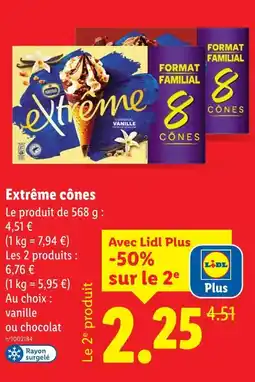 Lidl Nestlé Extrême cônes offre