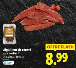 Lidl Aiguillette de canard aux herbes offre
